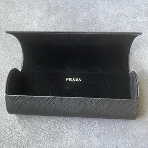 Prada case eye glasses color black unisex